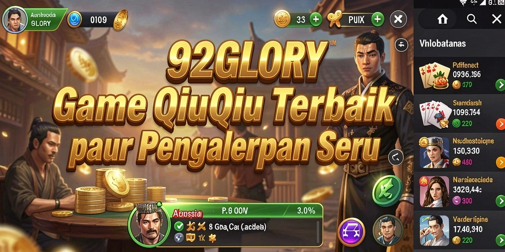 Tampilan menarik gameplay QiuQiu di 92GLORY.