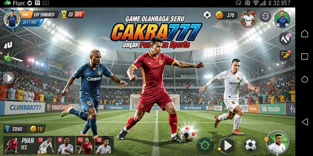 Screenshot permainan CAKRA777 yang menampilkan aksi olahraga seru.