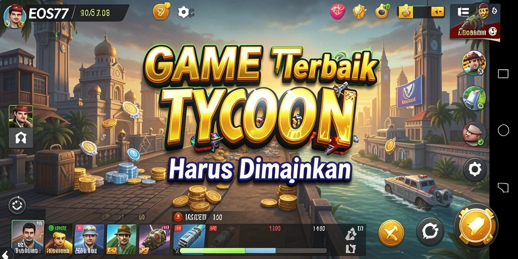 Screenshot gameplay <strong>EOS77</strong> yang menunjukkan strategi Tycoon yang seru.