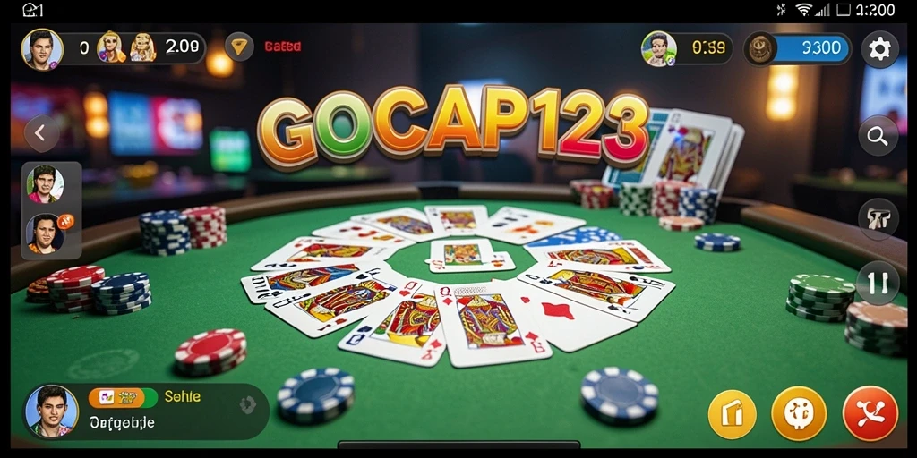 Screenshot utama GOCAP123 menampilkan suasana seru permainan Gaple.
