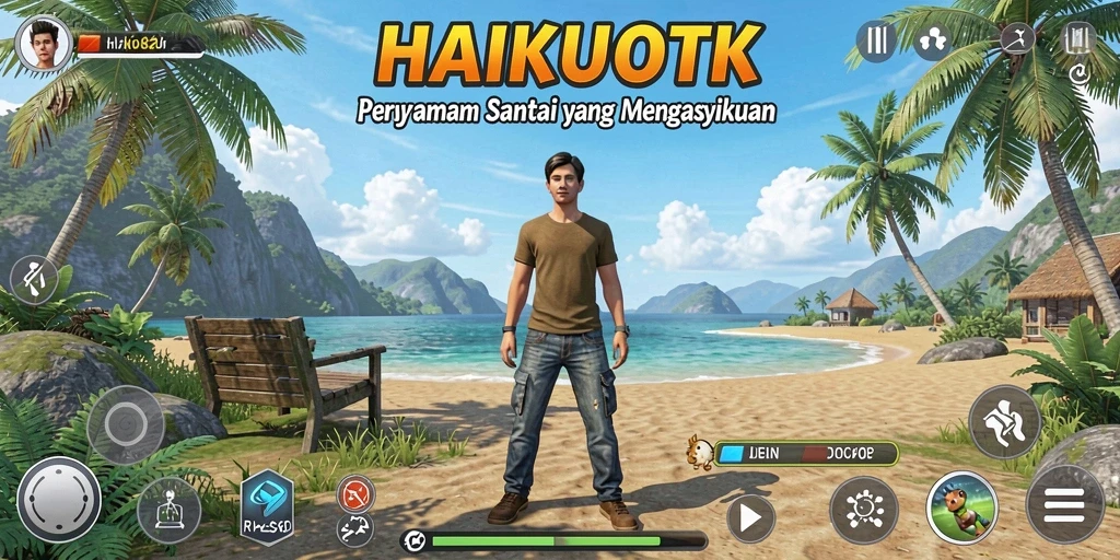 Screenshot HAIKUOTK menunjukkan momen gameplay yang menarik dan penuh imajinasi.