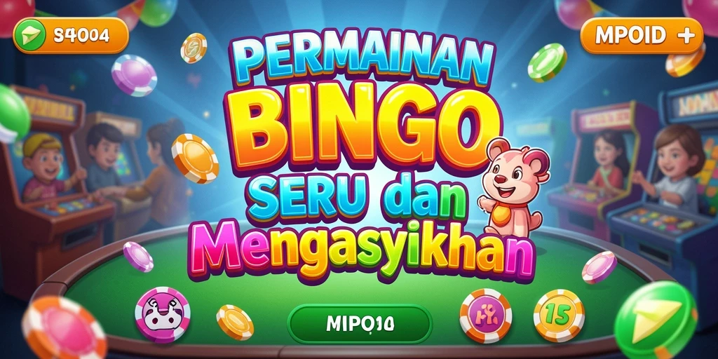 Tampilan ciri khas gameplay Bingo yang seru dan interaktif.