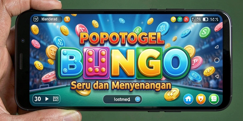 Tampilan gameplay seru dalam permainan Bingo POPOTOGEL.