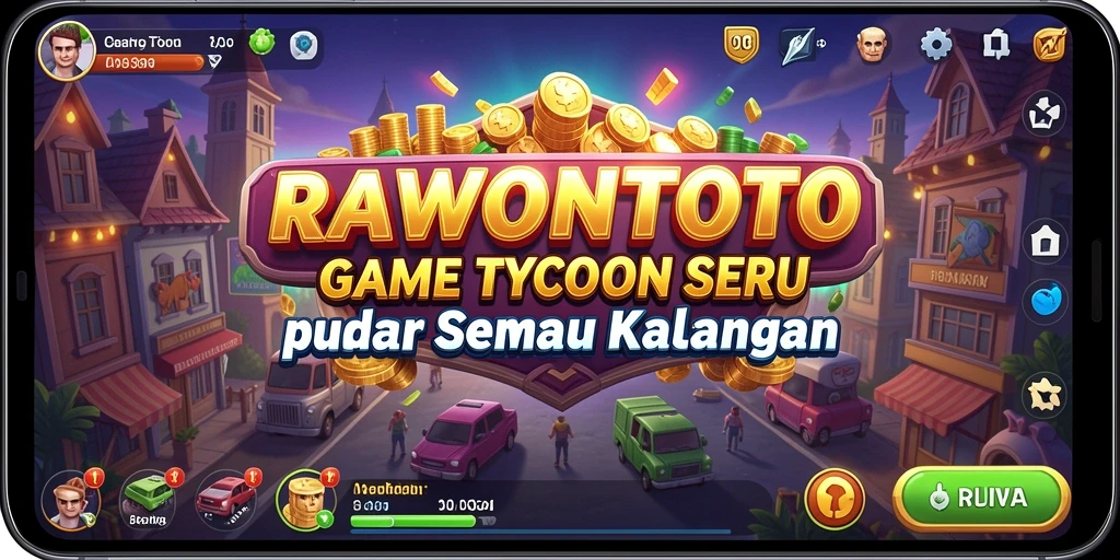 Tampilan screenshot menunjukkan gameplay yang menyenangkan dalam RAWONTOTO.