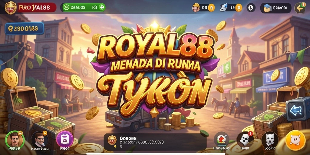 Screenshot gameplay <strong>ROYAL88</strong> yang menunjukkan strategi bisnis yang cerdas.