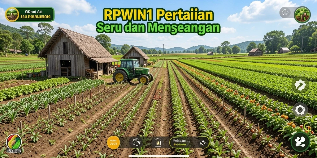 Gameplay RPWIN1 menampilkan aktivitas pertanian yang menyenangkan dan interaktif.
