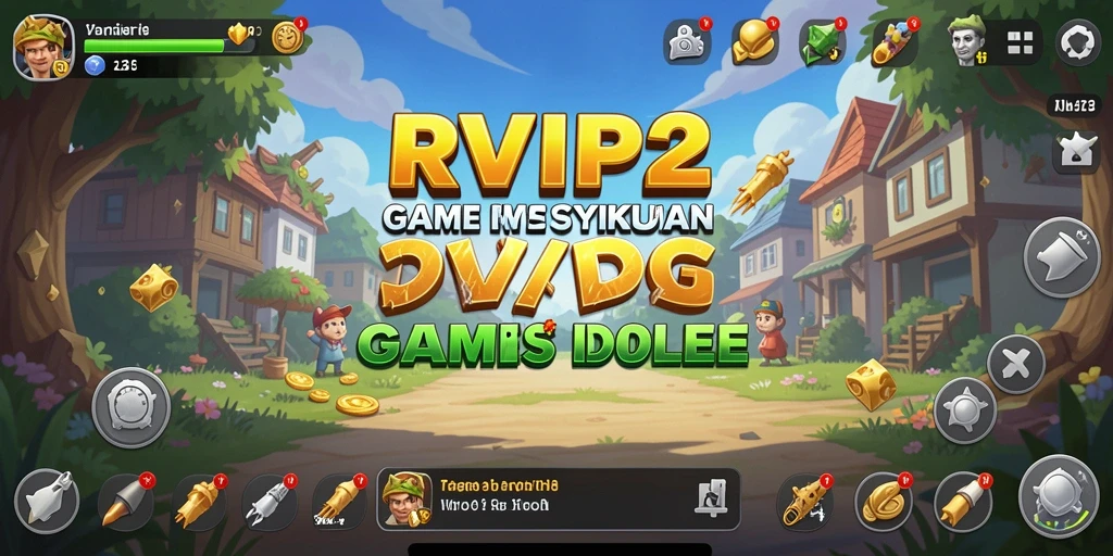 Tangkapan layar RVIP2 menampilkan gameplay yang adiktif dan penuh warna.